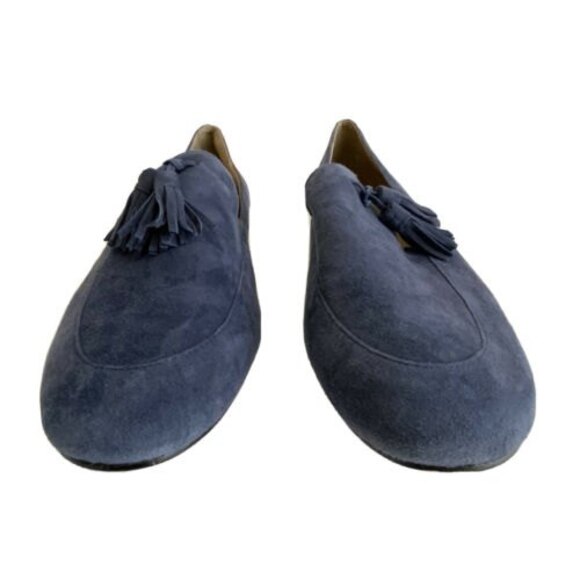 Lands' End Suede Slip On Loafers Tassel Front 9 - Picture 4 of 12